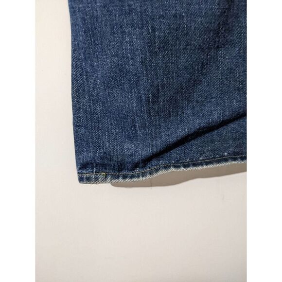 Vintage Lee Men's Medium Dark Wash 100% Cotton Bootcut Jeans Size 38x28 #251 - Picture 5 of 9